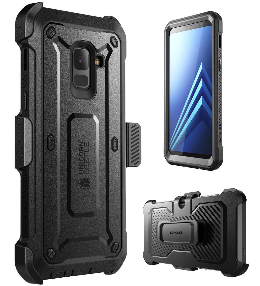 SUPCASE UBPRO SAM A8 2018 - BLACK | ACCMOVIL