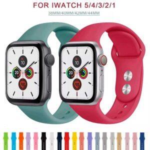 Bandas silicona para Apple Watch 38/40/41/42/44/45