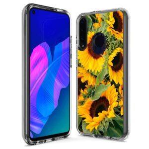 Huawei Y6P & Y7P | Protector doble capa girasoles