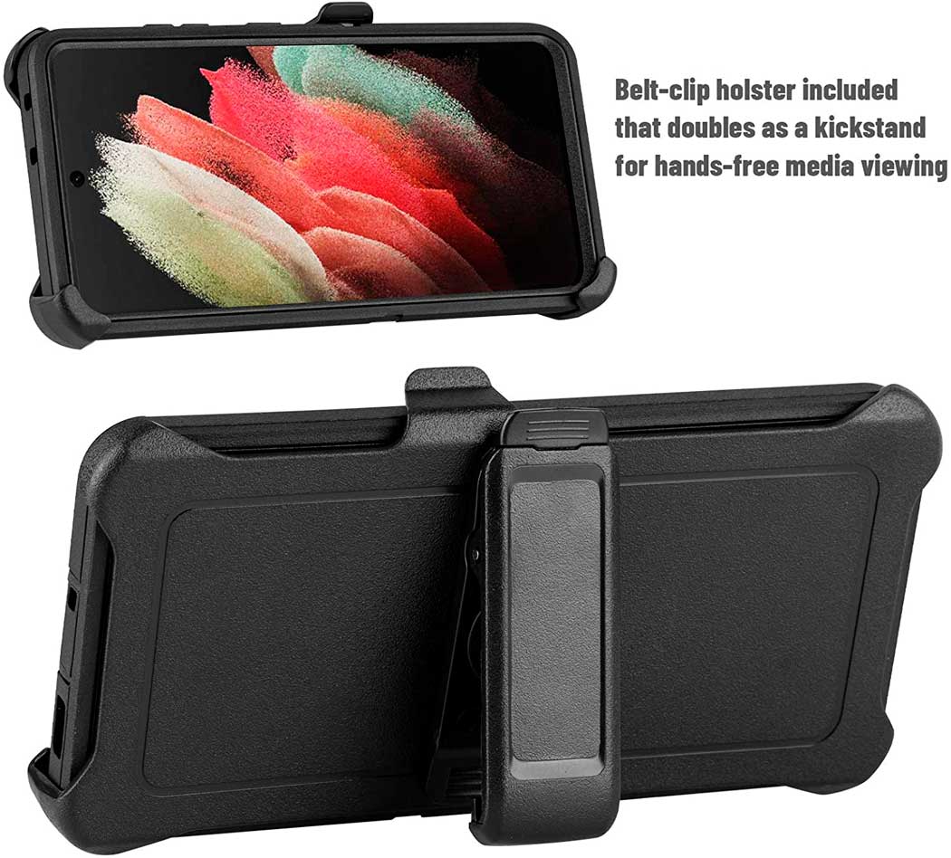 Galaxy S21, S21 Plus, S21 Ultra y Note 20 Ultra - Protector defender 3 capas+ clip - Imagen 4