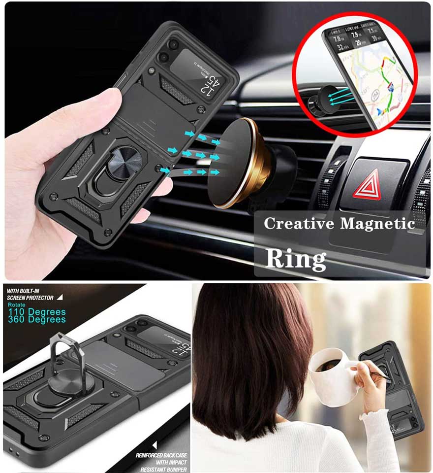 Realme C21Y - Protector fuerte serie rugged ring mas deslizante para lente de camara - Imagen 4