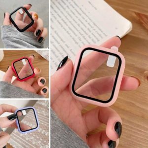 Apple Watch 40, 41, 44, 45mm - Protección completo con protector de pantalla de vidrio templado, serie pureza