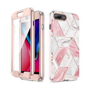 iPhone 7/8 Plus - Protector completo marmol serie ginga classic rosa
