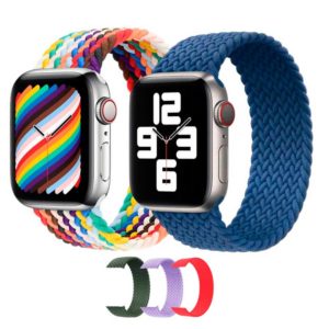 Compatible con Apple Watch Band de 1.496 in, 1.575 in, 1.654 in, 1.732 in,  pulseras de moda para iWatch de acero inoxidable y cuero, correa de cierre