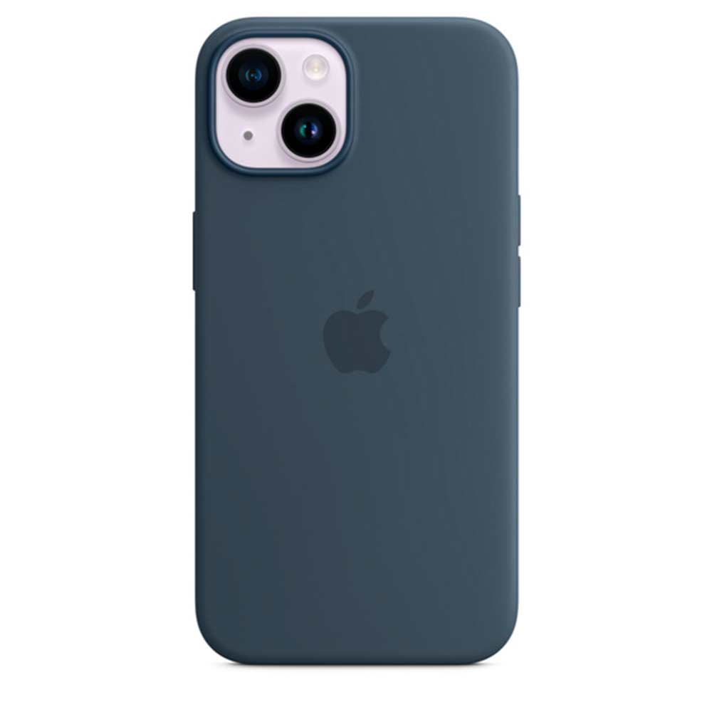 Silicona-iphone-14-azul-oscuro