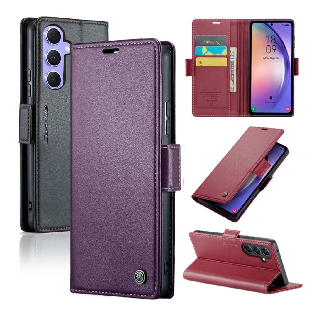 Funda para Samsung Galaxy A14 5G con soporte, marco rosa intenso, ajuste  delgado, híbrida, a prueba de golpes, funda para teléfono celular para