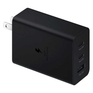 Samsung - Adptador de corriente de 65W super carga rápida de tres salidas USB C x2 y USB A