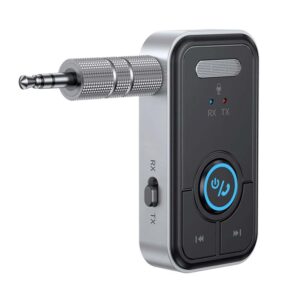 Receptor Bluetooth 5.0 con robot VR, adaptador auxiliar de audio  inalámbrico portátil Bluetooth para coche/altavoz/auriculares/transmisión  de