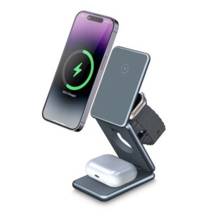 Cargador Inalámbrico, Estación Carga Plegable 18 W Compatible Iphone 14 13  12 11/plus/pro/pro Max/xr/xs/x/8+, Iwatch Ultra 8 7 6 5 4 3, Envío  Gratuito Nuevos Usuarios