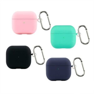 Funda Airpods Pro / Pro 2 Silicona Antihuellas Con Mosquetón