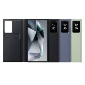 Samsung S24 Ultra - Protector Smart View Wallet con vista inteligente para pantalla pequeña