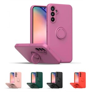 Funda Gel Tacto Silicona Rosa Cámara 3D Samsung Galaxy A23 5G