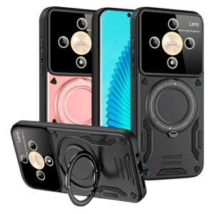Honor Magic 6 Lite - Protector rígido de policarbonato con soporte de anillo, serie escapa