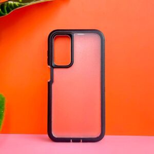 Samsung A15 - Protector hibrido con orillas de goma resistente a los impactos, serie bellaco