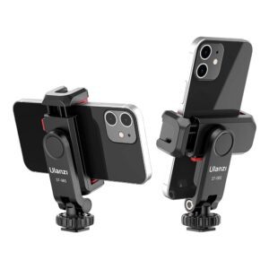 ULANZI - Soporte ajustable de trípode para teléfono con rotación 360, máxima sujeción