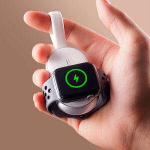 Lisen - Cargador portátil inalambrico para Apple Watch con Power Bank 1,200 mAh