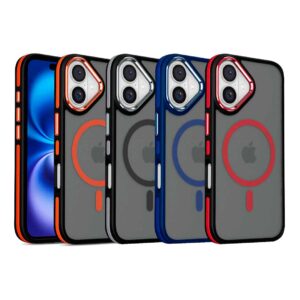 iPhone 16 & 16 Plus - Protector TPU mate con bordes antideslizante y magsafe incorporado, serie revelión