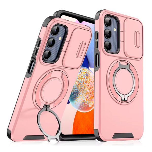 Samsung A54 - Protector con protección de cámara deslizante y soporte de anillo giratorio, serie Durango - Imagen 5