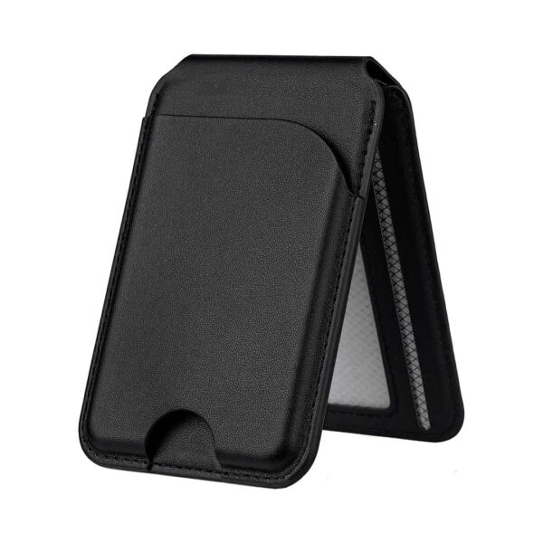 Tarjetero JS-CT11 - Cartera magnética minimalista de cuero con soporte ajustable - Imagen 2