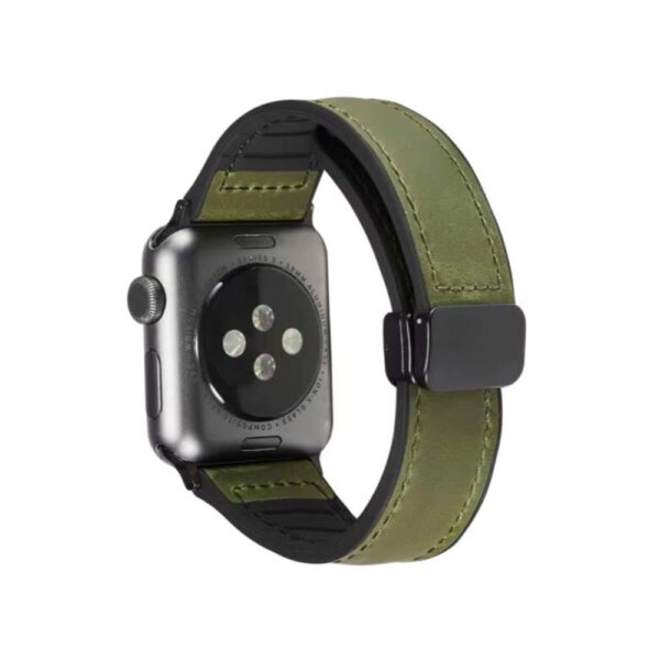 Apple Watch 42/44/45/49 MM - Correa de cuero con cierre magnético, serie Cueromag - Imagen 4