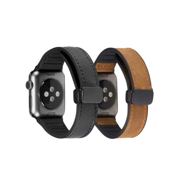 Apple Watch 38/40/41 MM - Correa de cuero con cierre magnético, serie Cueromag