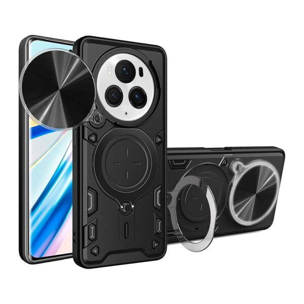 Honor Magic 6 Pro - Protector resistente y fuerte con panel deslizante para cámara serie puritano