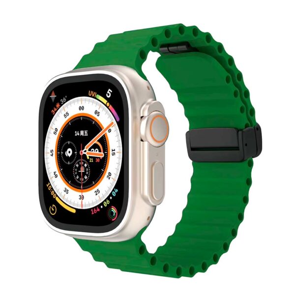 Apple Watch 42/44/45/49 MM - Banda magnética, correa de silcone, serie loop - Imagen 4