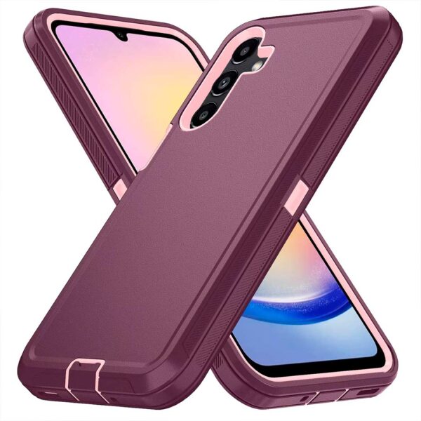 Samsung A16 & A26  - Protector de 3 capas resistente a los golpes serie defender rosa - Imagen 3