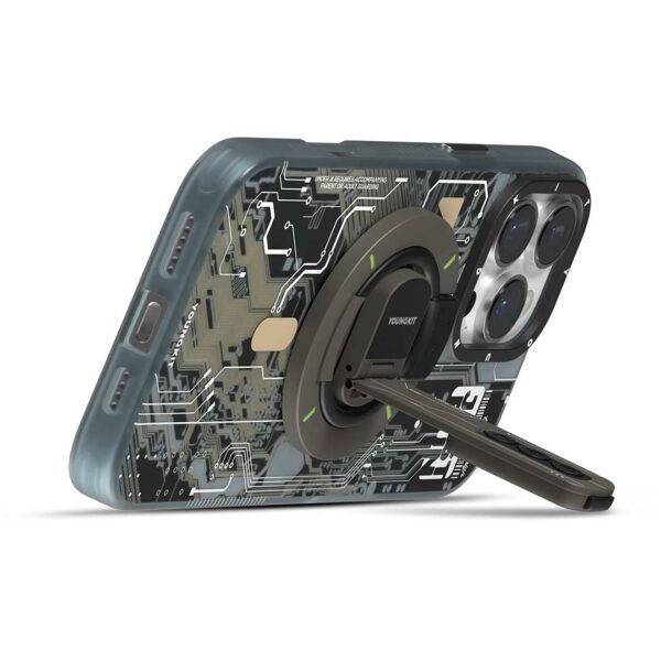 Youngkit - Soporte magnético más ring de doble cara con anillo de silicone - Imagen 4