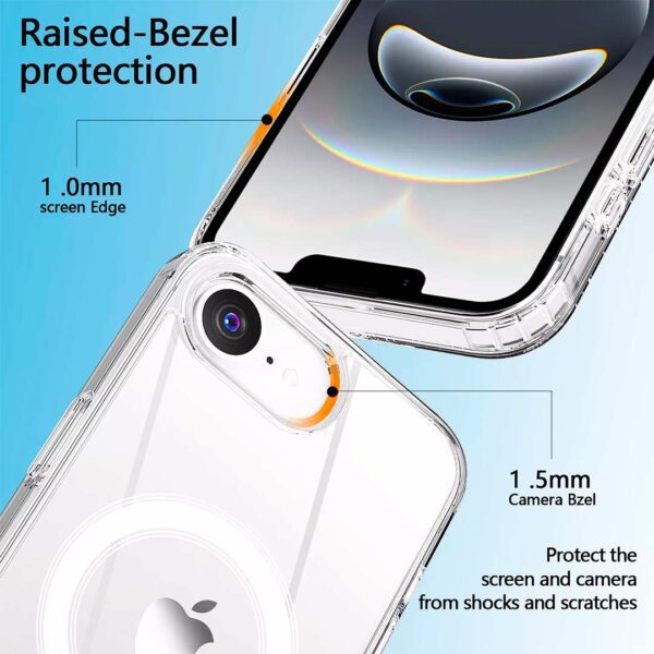 iPhone 16E - Protector transparente magsafe resistente a los golpes - Imagen 2