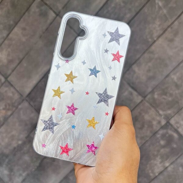 Samsung A15 - Protector de lujo, diseño colorido de corazón y estrellas, serie chuli - Imagen 3