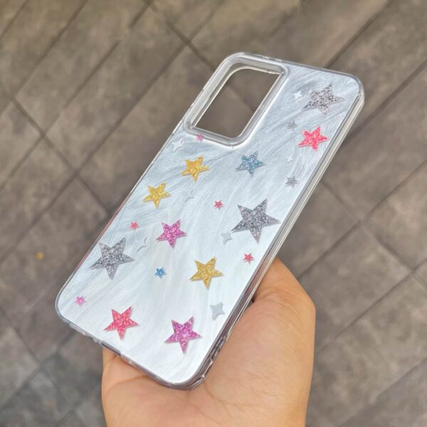 Samsung A56 - Protector de lujo, diseño colorido de corazón y estrellas, serie chuli - Imagen 4