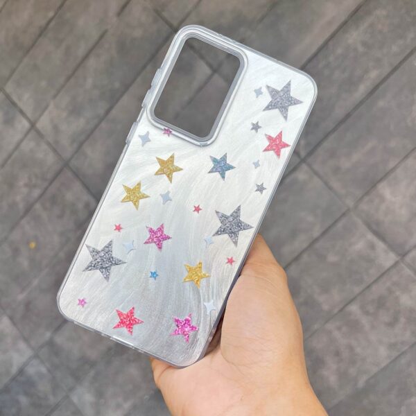 Samsung A56 - Protector de lujo, diseño colorido de corazón y estrellas, serie chuli - Imagen 2
