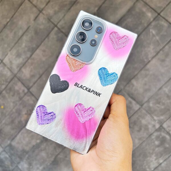 Samsung S24 Ultra - Protector de lujo, diseño colorido de corazón y estrellas, serie chuli - Imagen 3