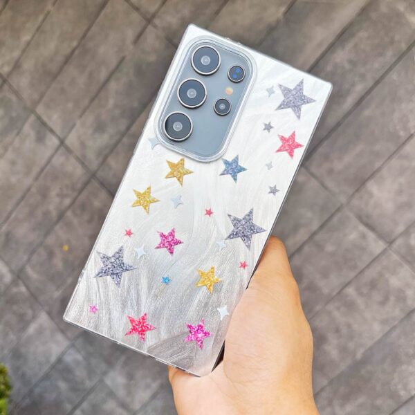 Samsung S24 Ultra - Protector de lujo, diseño colorido de corazón y estrellas, serie chuli - Imagen 2