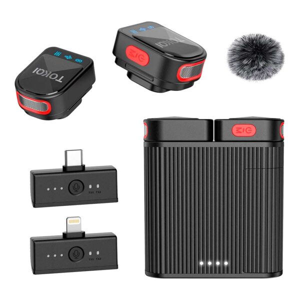 H01 Mini - Micrófono inalambrico Lavalier para teléfono (Android/iPhone), con clip magnético