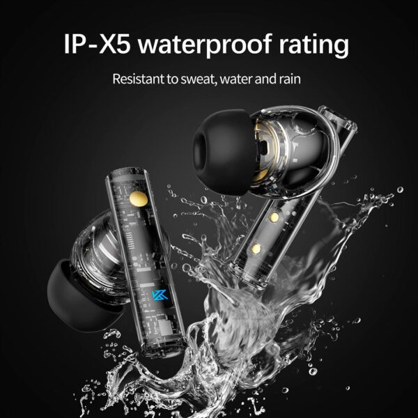 KZ Carol - Auriculares inalámbricos, Bluetooth 5.3 HiFi Deep Bass estéreo, con cancelación de ruidos - Imagen 2