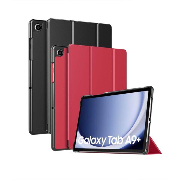 Samsung Tab A9 Plus - Protector 360° delgado y ligero con soporte rígido, serie run