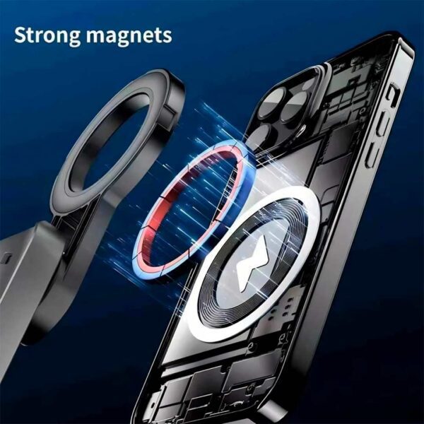 Uniean - Mini selfi stick magnético, palo de selfie portátil con soporte extensible - Imagen 4