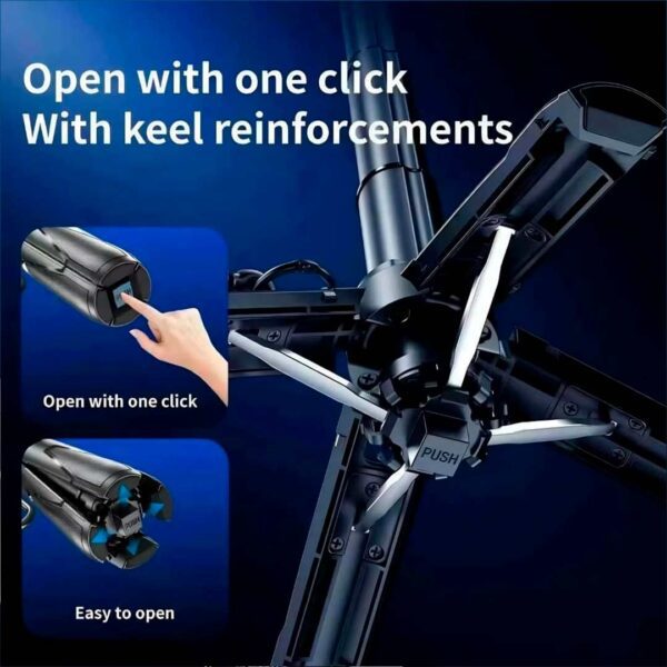 Uniean - Mini selfi stick magnético, palo de selfie portátil con soporte extensible - Imagen 5