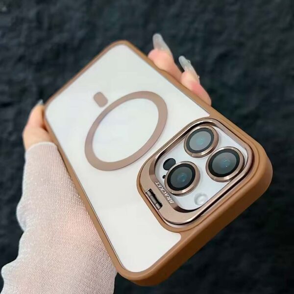 iPhone 14 Pro Max & 14 Pro - Protector magsafe, con lentes de cámara incluidos y soporte para mesa, serie Unido View - Imagen 3
