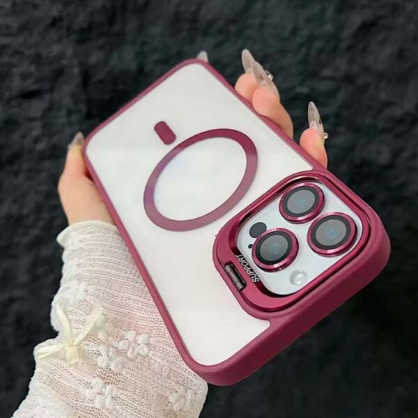 iPhone 14 Pro Max & 14 Pro - Protector magsafe, con lentes de cámara incluidos y soporte para mesa, serie Unido View - Imagen 4