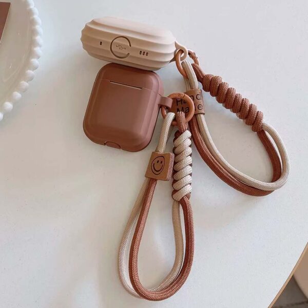 AirPods 2 & AirPods 3 - Protector de silicona con pulsera, resistente a golpes y caída, serie tredy - Imagen 4