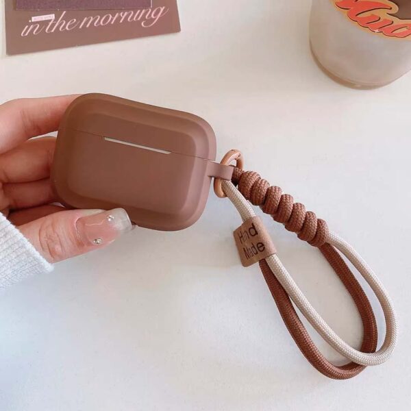 AirPods 2 & AirPods 3 - Protector de silicona con pulsera, resistente a golpes y caída, serie tredy - Imagen 3