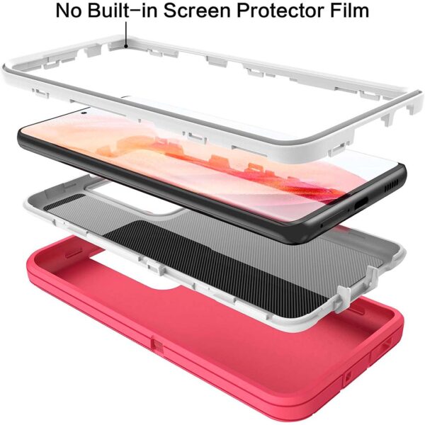 Samsung S21 Ultra - Protector de 3 capas resistente a los golpes serie defender - Imagen 6