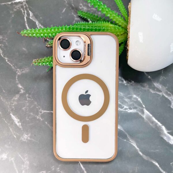 iPhone 13 - Protector magsafe, con lentes de cámara incluidos y soporte de mesa, serie Unido View - Imagen 3