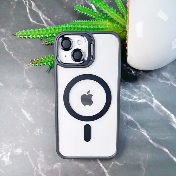 iPhone 13 - Protector magsafe, con lentes de cámara incluidos y soporte de mesa, serie Unido View - Imagen 4