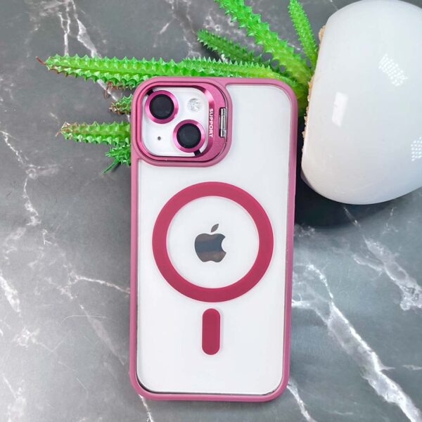 iPhone 13 - Protector magsafe, con lentes de cámara incluidos y soporte de mesa, serie Unido View - Imagen 5