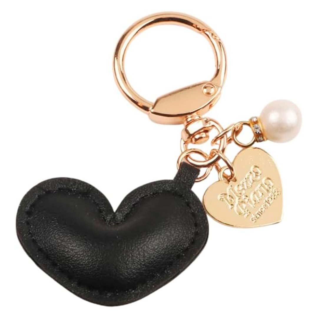 LLavero de cuero diseño de corazón para bolsos, monederos - Imagen 4