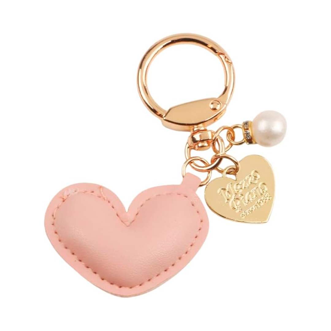 LLavero de cuero diseño de corazón para bolsos, monederos - Imagen 2